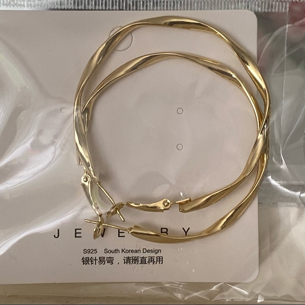 3/$15 Gold Plated 925 Hoop Earrings